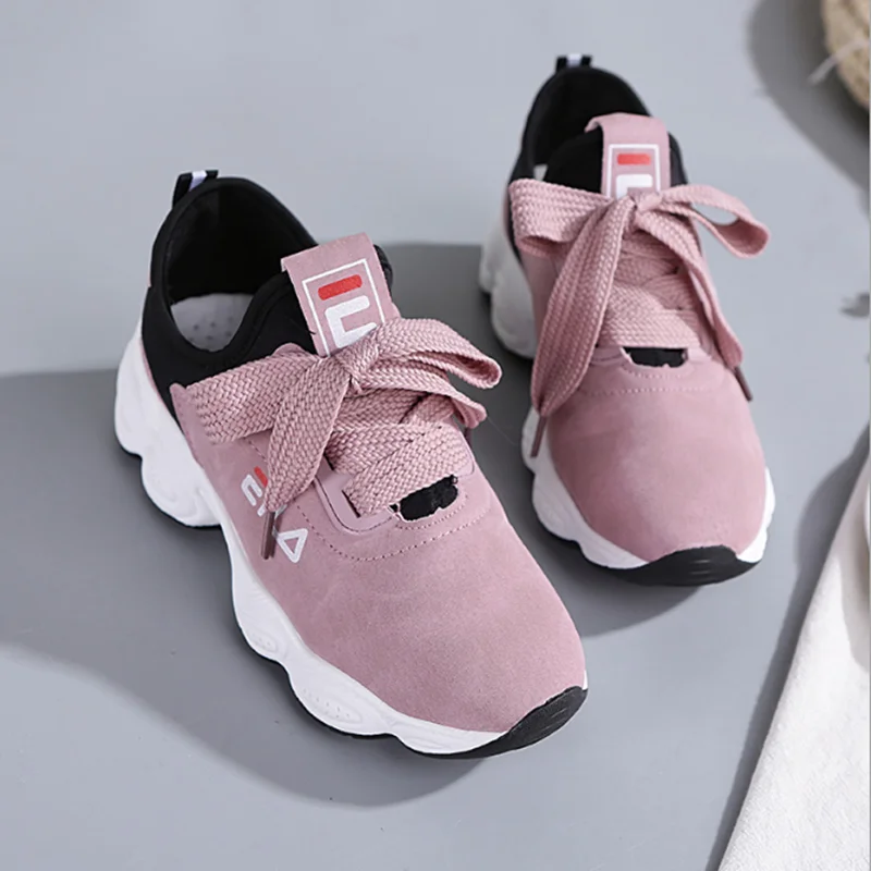 

Spring Summer Women Running Shoes New Women's Sports Shoes Ladies Lace-up Thick Bottom Walking Shoes Female Outdoor Sneakers