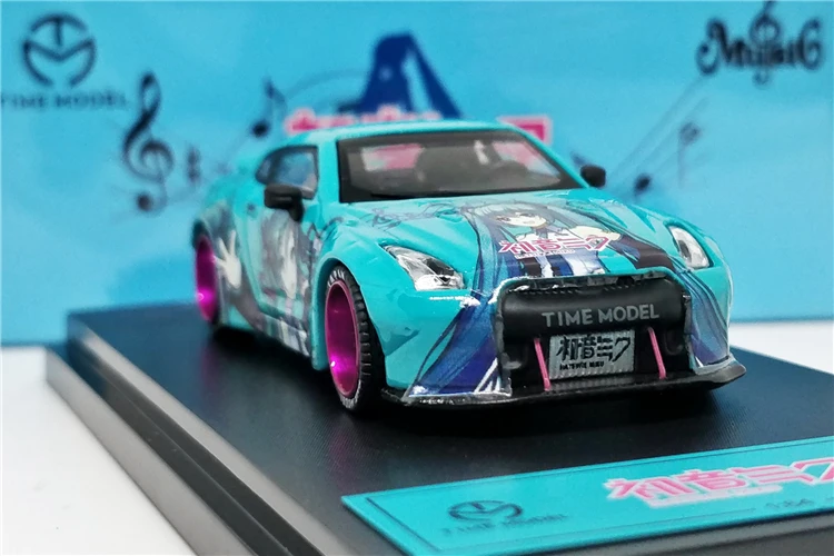 1: 64 модель Nissan GTR R35 Хацунэ Мику краска автомобиля Itasya литая под давлением модель автомобиля