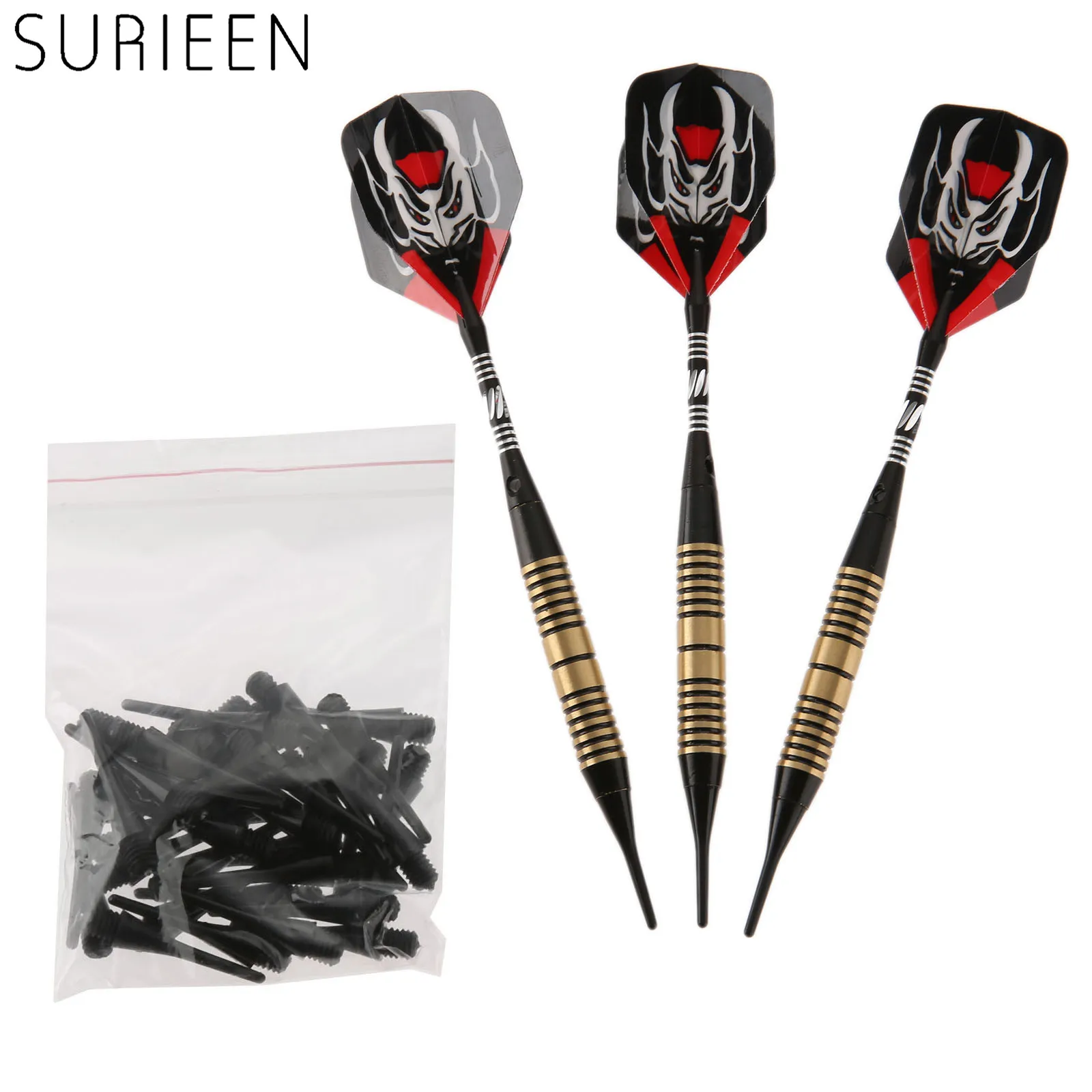18 pcs of Soft Tip Darts for Electronic Dartboard with 36 Extra tips NEW