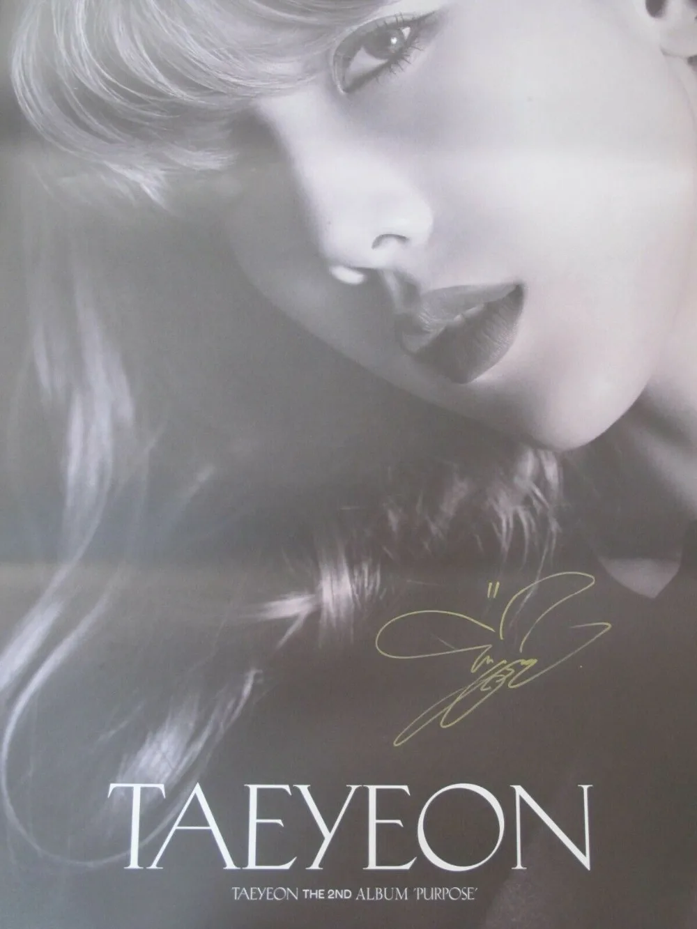 Ручной подписанный SNSD Taeyeon с автографом 2-й сольный альбом цель CD+ подписанный фото K-POP 102019