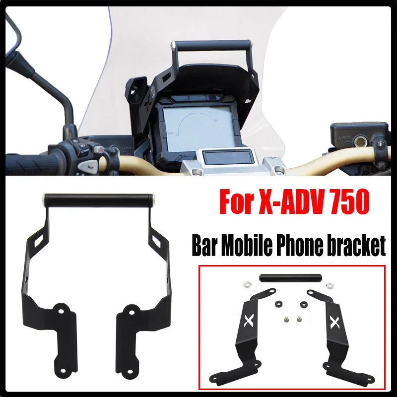 Motorcycle Bar Mobile Phone bracket GPS front Stand Holder Smartphone For HONDA X-ADV 750 XADV XADV750 navigation | Автомобили и
