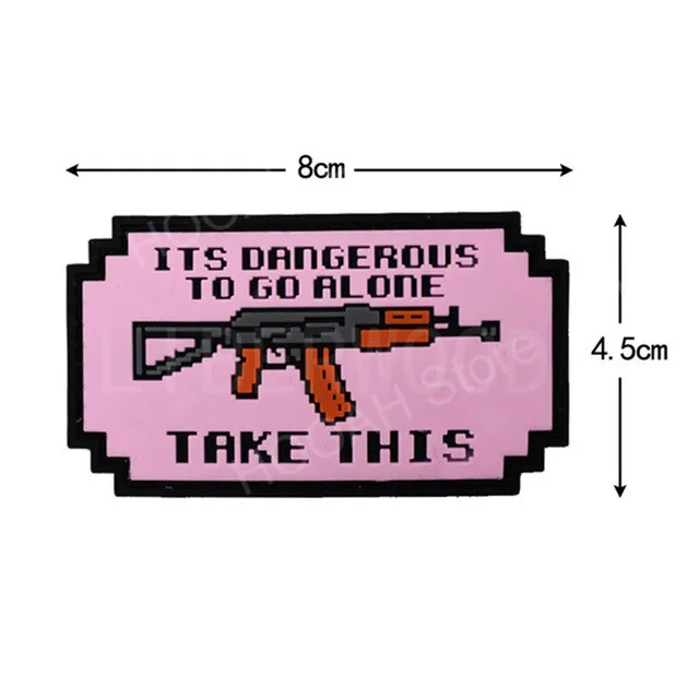 Kalashnikov Classic Tactical Embroidered Patch - I Love AK Design