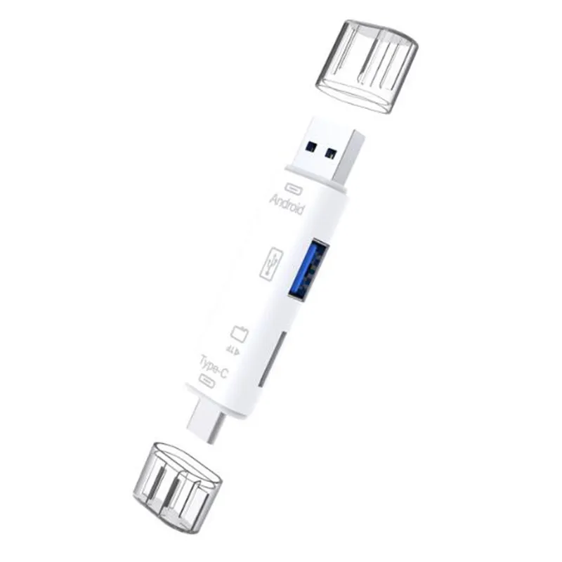 5 в 1 слот для карт памяти для устройства чтения sd-карт для USB 3,0 Тип C/USB/Micro USB/SD/TF карты памяти считыватель карт OTG адаптер новое поступление