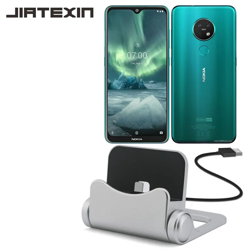 JIATEXIN Новинка для Nokia 7,2 настольная Синхронизация данных type-C USB док-станция зарядная станция для Nokia 6,2 держатель телефона адаптер