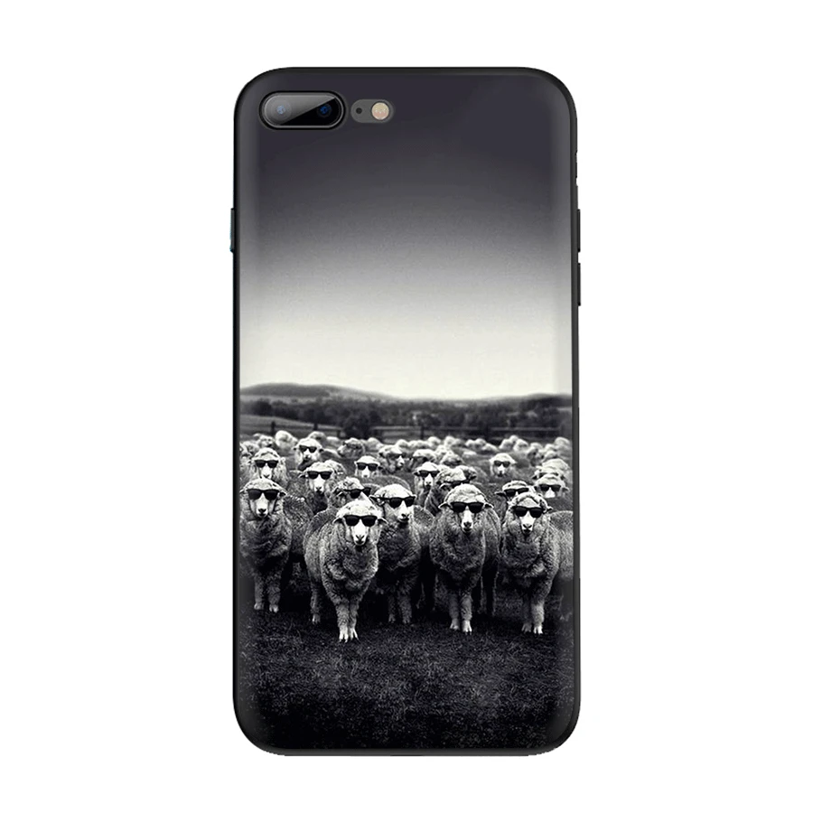 Чехол для мобильного телефона TPU для iPhone 11 Pro X XS Max XR iPhone 6 6S 7 8 Plus 5 5S SE Sheep Shell - Цвет: B5