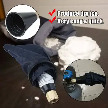 

NEW Dry Ice Maker Basic Edition Standard Thread Valve CGA320 Plastic Cone+Collection Bag For 1kg+O-ring Seal
