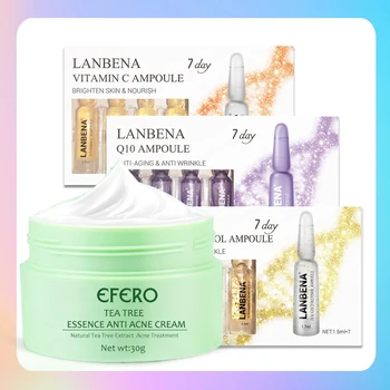 

efero Anti Wrinkle Face Cream Anti Aging Dry Skin Care Hydrating Face Care Lifting Firming Tea Tree Serum Day Night Cream Women