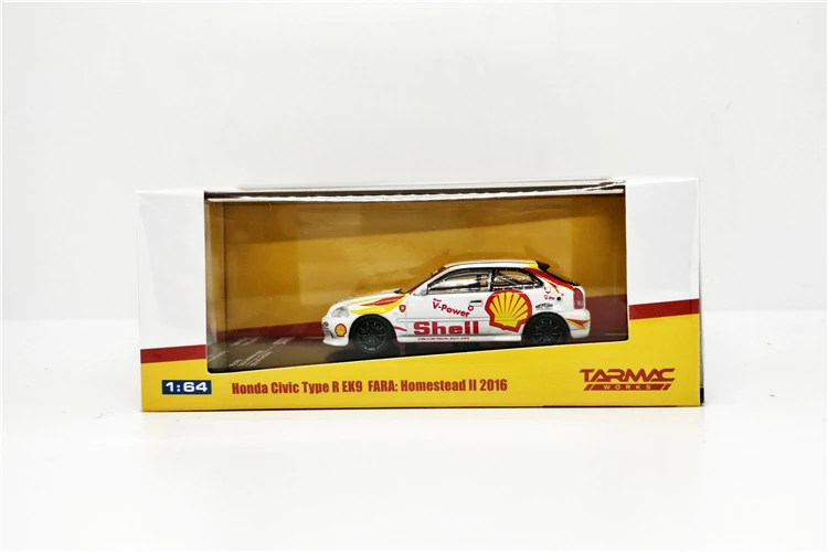 Tarmac Works 1: 64 Honda Civic Тип R EK9 FARA: Homestead II Сингапур эксклюзивная литая под давлением модель гоночный автомобиль
