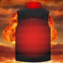 Куртки с подогревом, наружный жилет, пальто с USB электрическим аккумулятором, длинные рукава, теплые куртки с капюшоном, теплая зимняя одежда