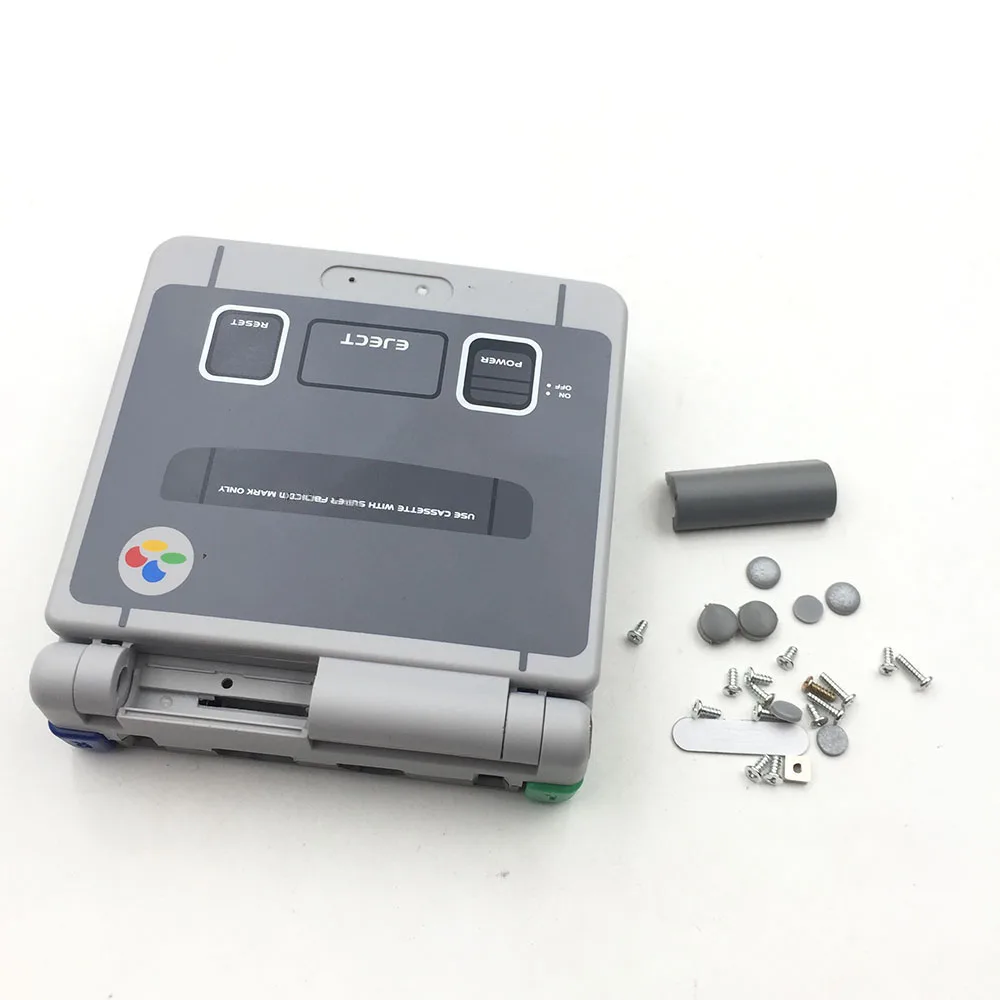 10 шт. Замена Серый Пластиковый корпус Оболочка Чехол комплект для Gameboy Advance SP