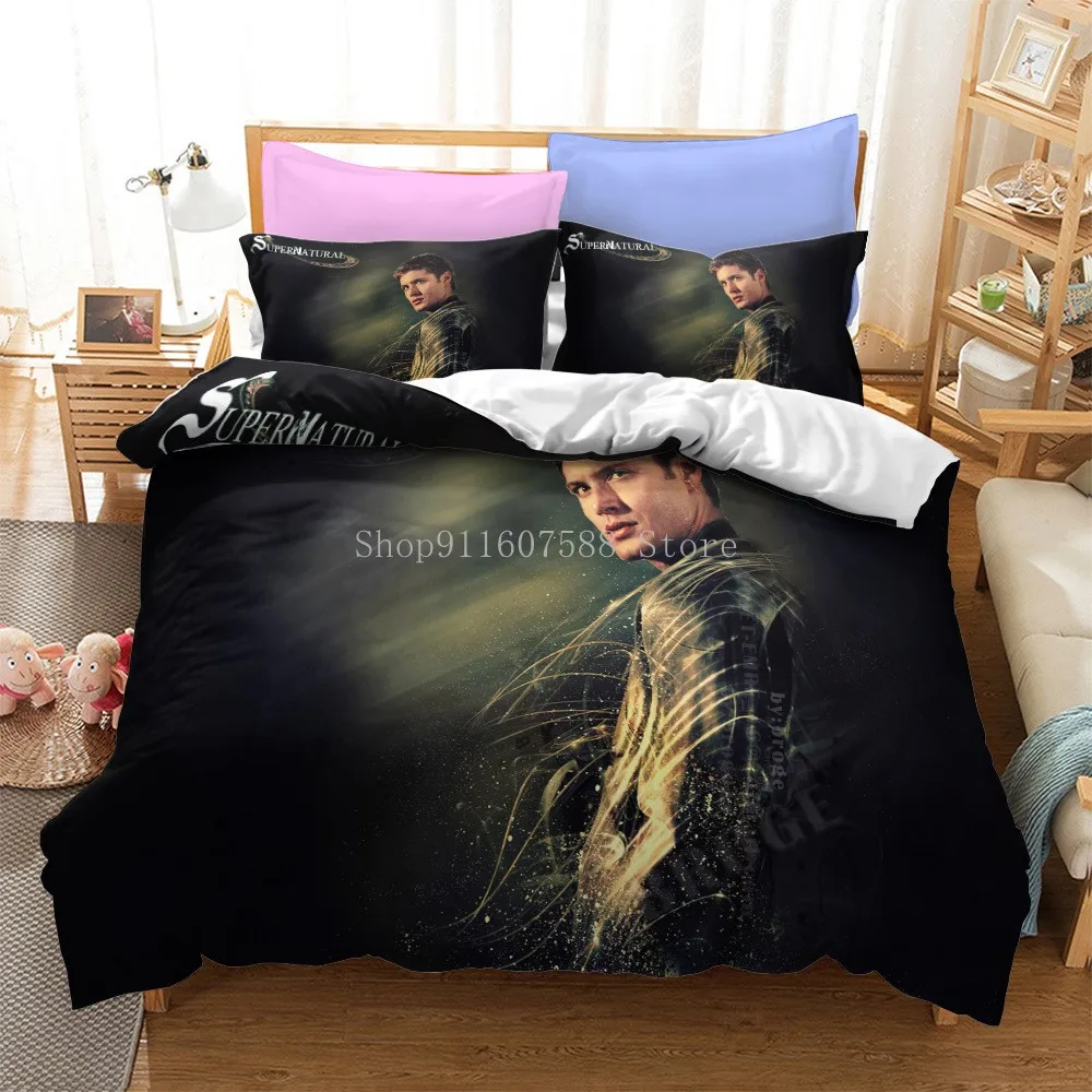 Supernatural Bedding Set Supernatural TV Series Sam Dean Duvet Covers Comforter Cover Sets Bedclothes Bed Linen Set Decor Home 6