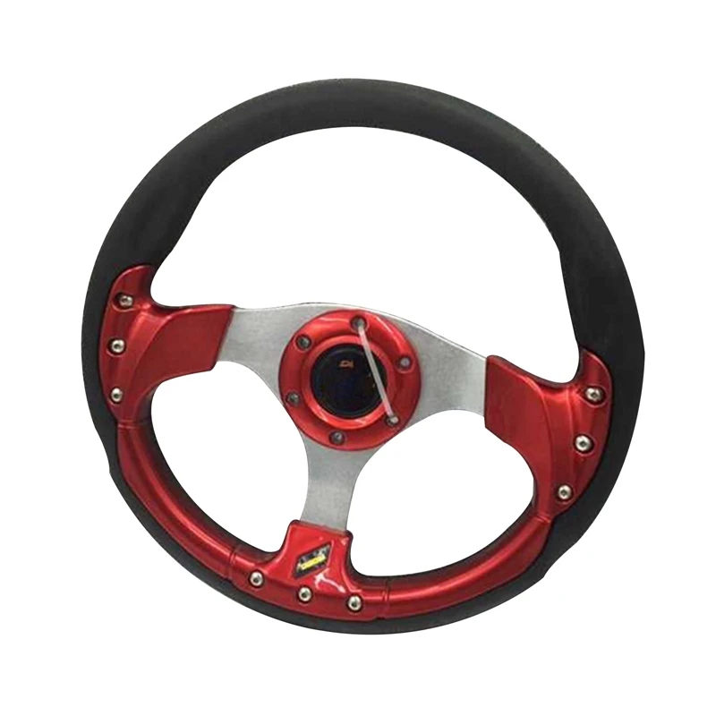 

RASTP-Universal 13 inch PU Auto Racing Steering wheels Drifting Sport Steering Wheel 6 Blots RS-STW018-TP
