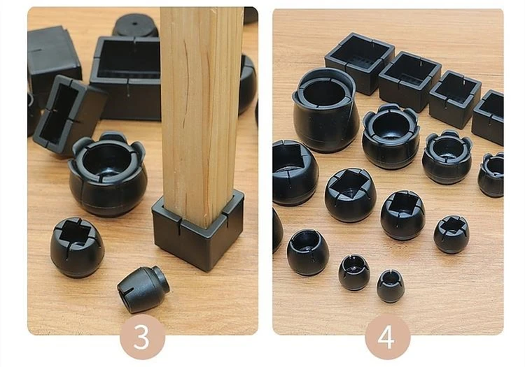 4pcs/set black rubber Table And Chair Leg Caps Foot Cover Home Decor Non-slip Furniture sofa leg Feet Pads Floor Protector Pad 4pcs/set black rubber Table And Chair Leg Caps Foot Cover Home Decor Non-slip Furniture sofa leg Feet Pads Floor Protector Pad