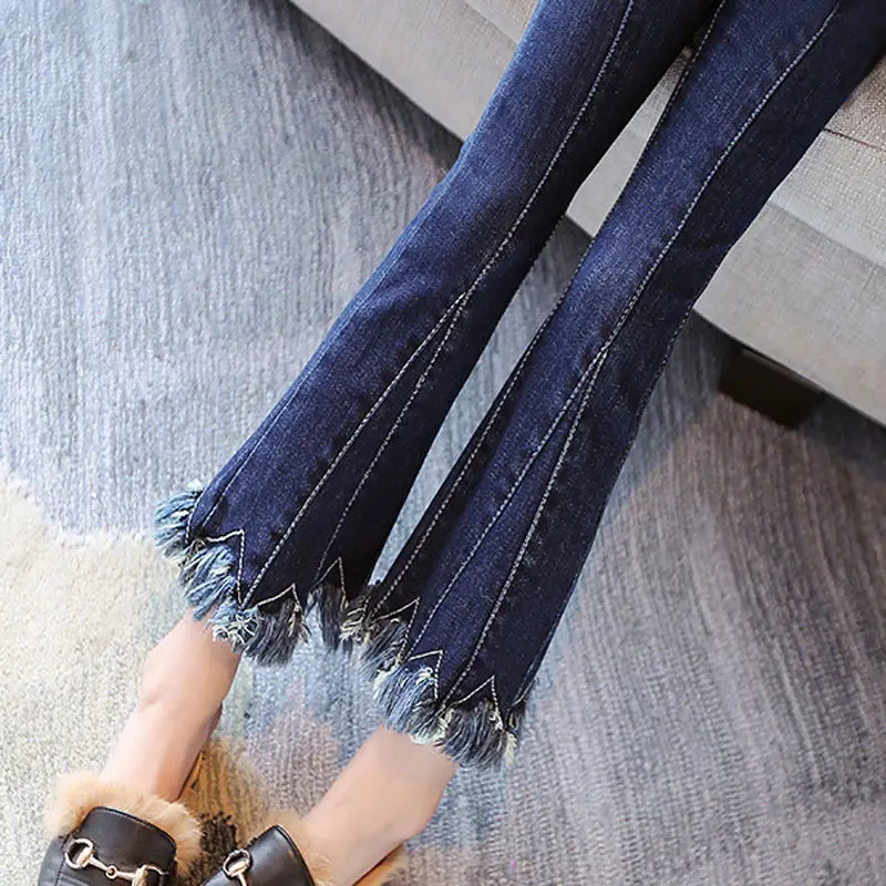 jeans g Модные джинсы для девочек детские осенне-зимние брюки, одежда детские джинсовые штаны для маленьких девочек, джинсы Большие размеры 110-160 - Цвет: jeans g