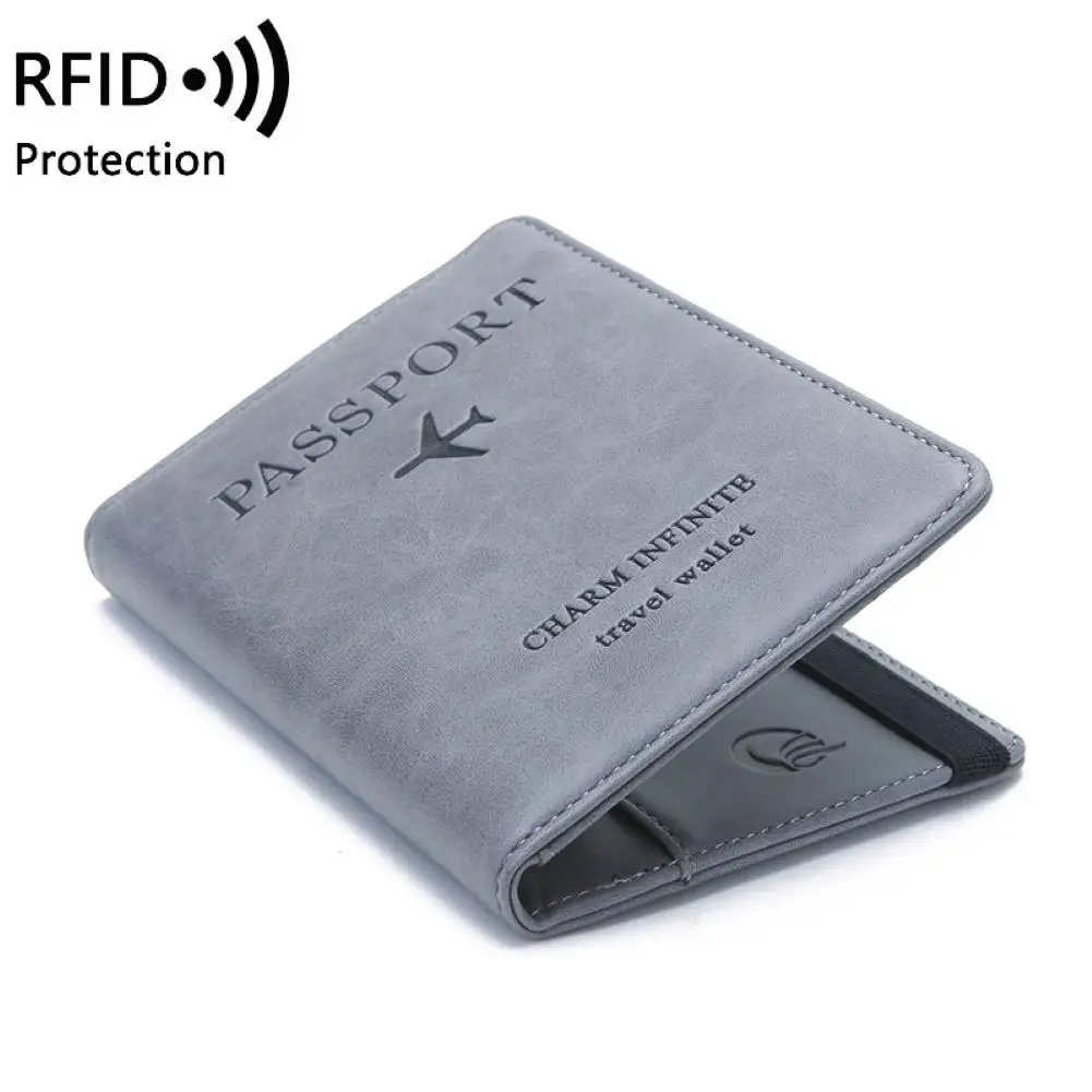 Porte-cartes RFID en similicuir pour hommes et femmes