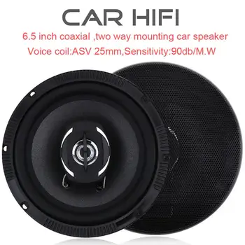 

2pcs 6.5 Inch 80W Universal Car HiFi Coaxial Speaker Vehicle Door Auto Audio Music Stereo Full Range Frequency Speakers for Cars