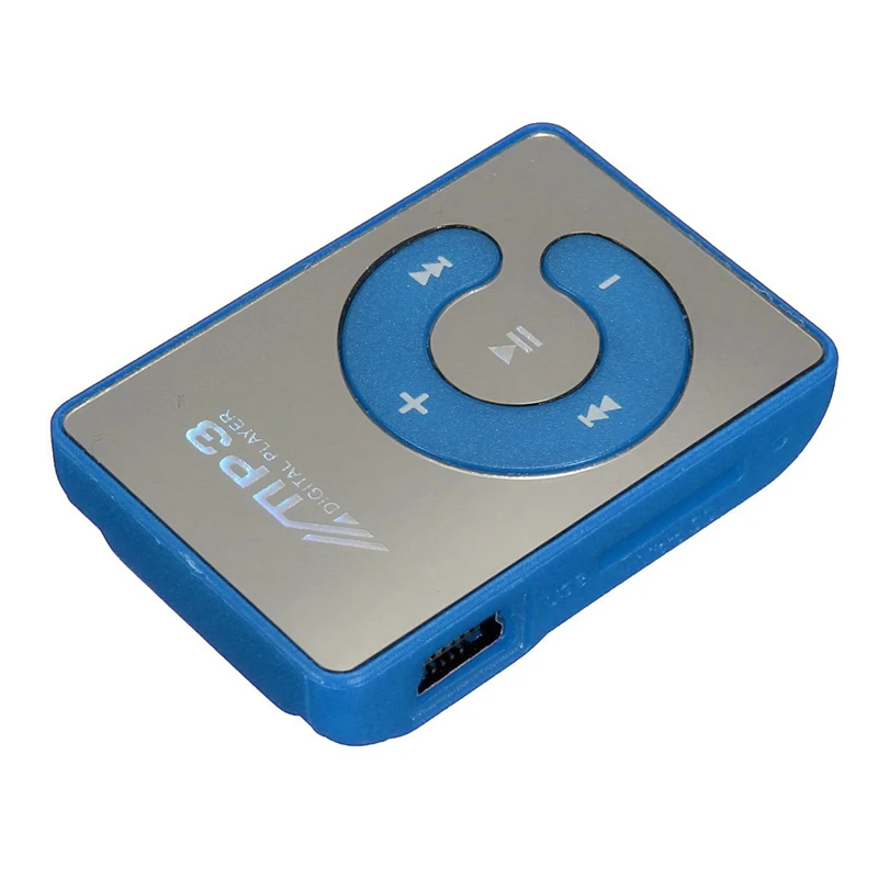 Mini Music MP3 Player with USB Cable with Headphones BlueMP3/MP4 Bags