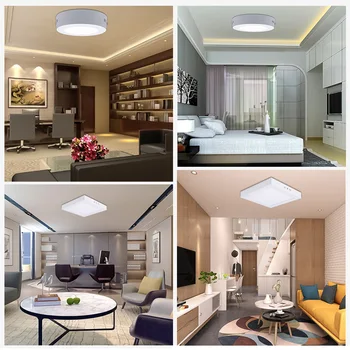 

Tofok LED Ceiling Lights Panel Downlight Round Square Kitchen Bathroom Wall Lamp 85-265V 12W 18W 24W Indoor Home Office Lighting