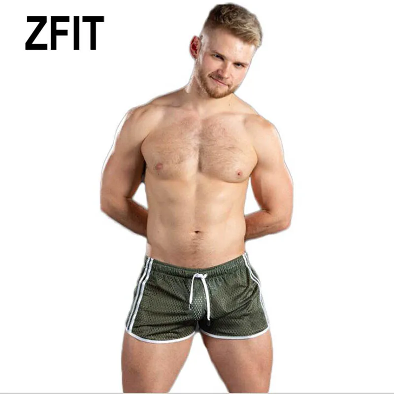 Mens Gym Fitness Shorts Bodybuilding Running sport Jogging Workout Male 2019 Summer Cool Breathable Mesh men Short Sweatpants | Спорт и