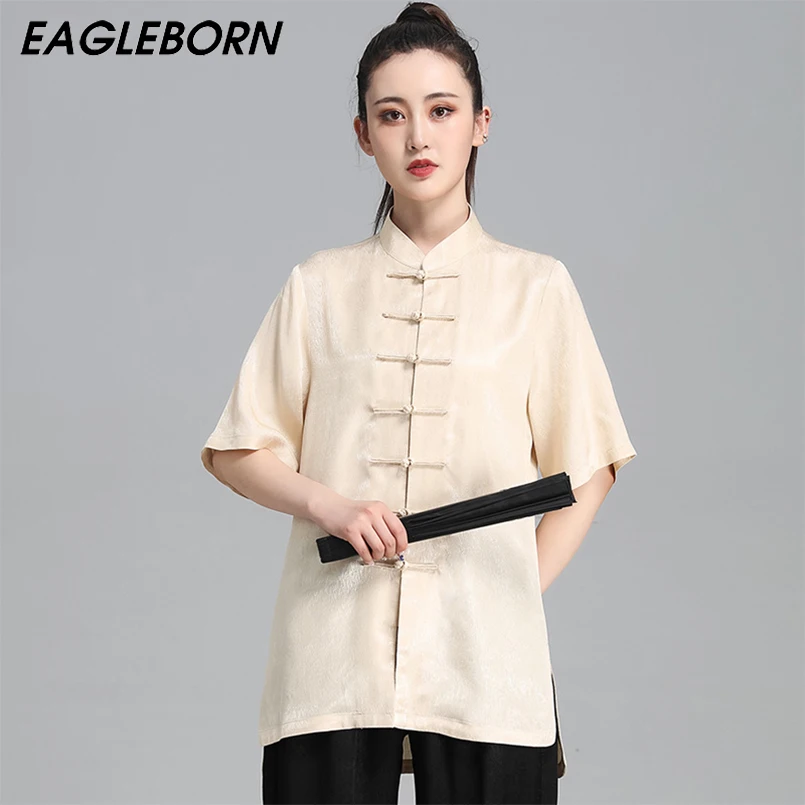 

Traditional Chinese Clothing for Women Tai Chi Uniforms Chinese Clothes for Women T-shirt Set Kung Fu Uniform Tai Chi Clothing