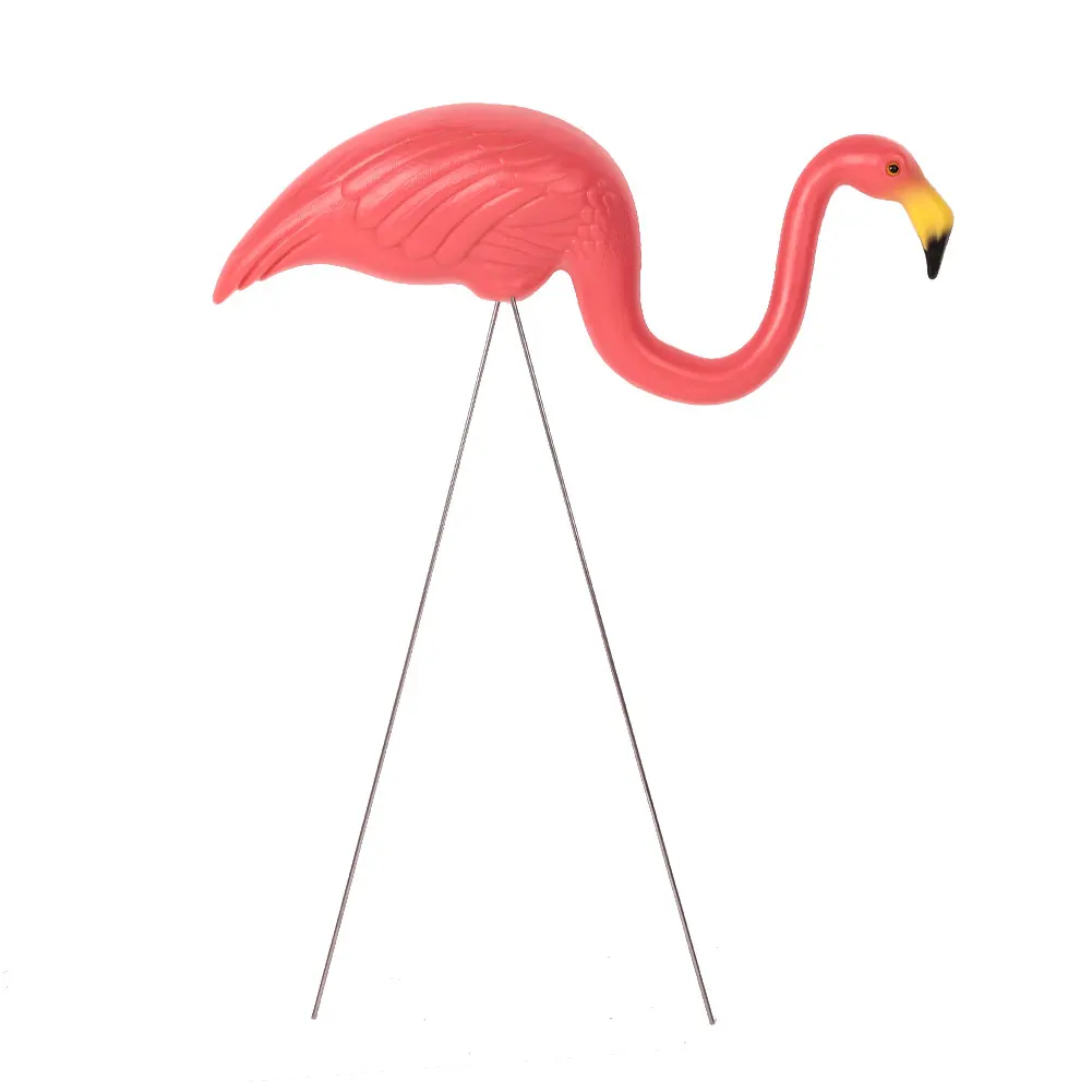 SOLEDI 1 Set Outdoor Gardening Decor Decal Flamingo Garden Artificial Flamingo Pink/Red for Festival Villa Home Garden Supply