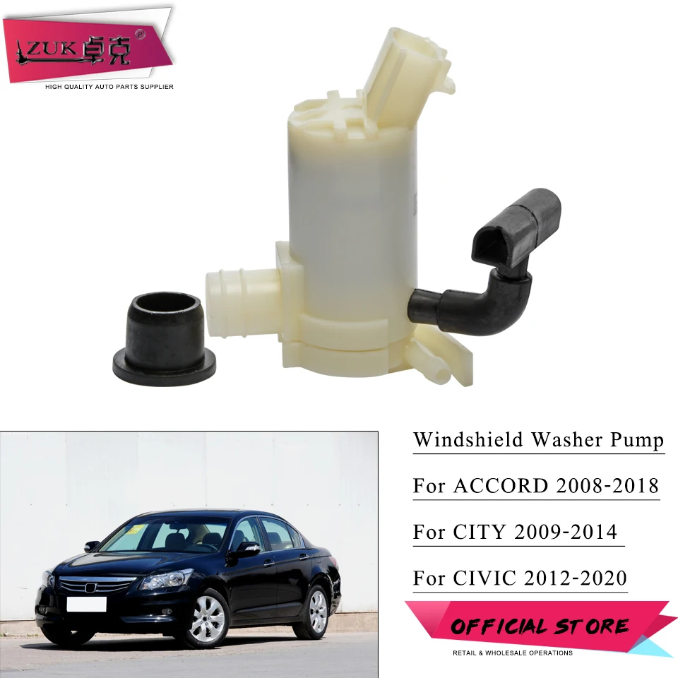 Zuk Front Windshield Cleaner Pump For Honda For Civic 20122020 For