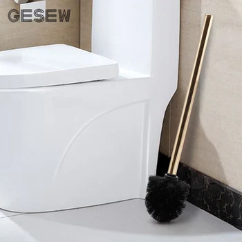 

GESEW Stainless Steel Toilet Brushes Long Handle Bathroom Cleaning Brush Tool Home Kitchen Bathroom Accessories Sets