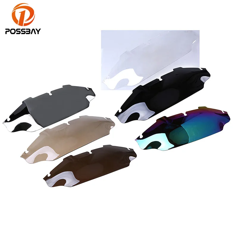 POSSBAY 6 &quotвелосипедный мотоцикл обтекатель лобовое стекло Cafe Racer Scooter Windscreen для Harley