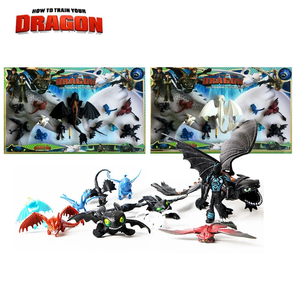 SPIN MASTER Action Toy фигурки из 13 штук Как приручить дракона 3 ночными огнями с