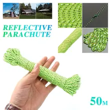 Парашютный канат тяжелая нагрузка износостойкость 50 м диаметр 0,25 см флуоресцентные зеленые воды ремесла кемпинг открытый качели