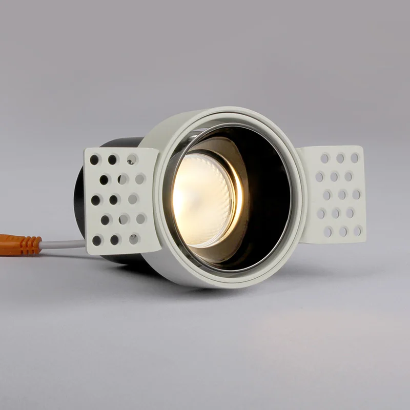 Aisilan Светодиодный точечный светильник на потолок выполненные 30 ° Регулируемый Анти-блики Съемная спальни коридора белый черный встроенный точечный светильник