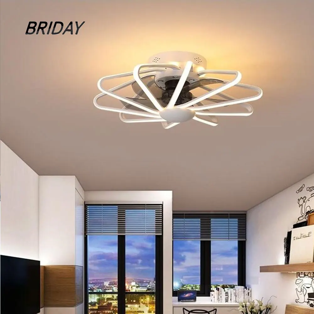 led decke ventilator lampe fan licht schlafzimmer wohnzimmer