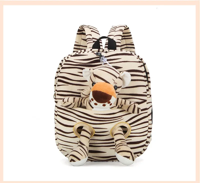 Плюшевый рюкзак с изображением животных, тигр, жираф, школьная сумка на плечо, детская Съемная Кукла, плюшевые мягкие игрушки для малышей, дети, день рождения, Рождество