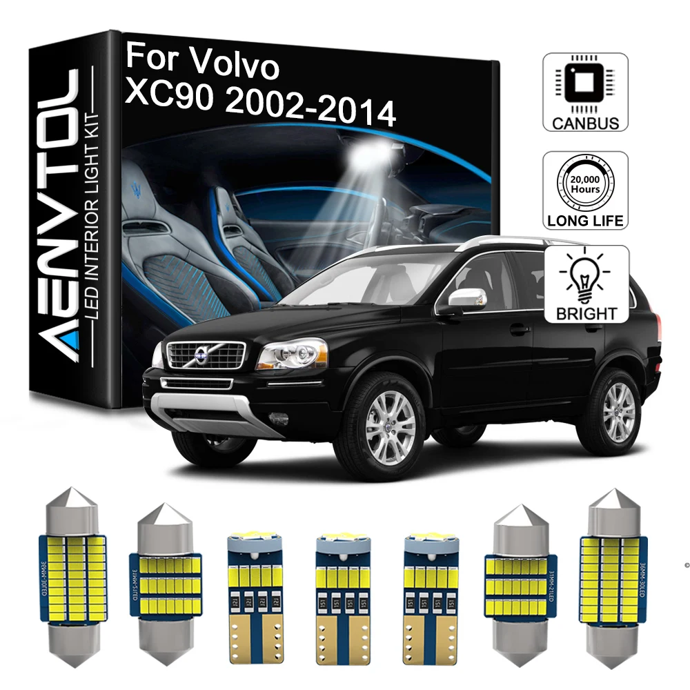 Автомобильные светодиодные лампы AENVTOL Canbus для Volvo XC90 275 SUV 2002-2014 | Автомобили и