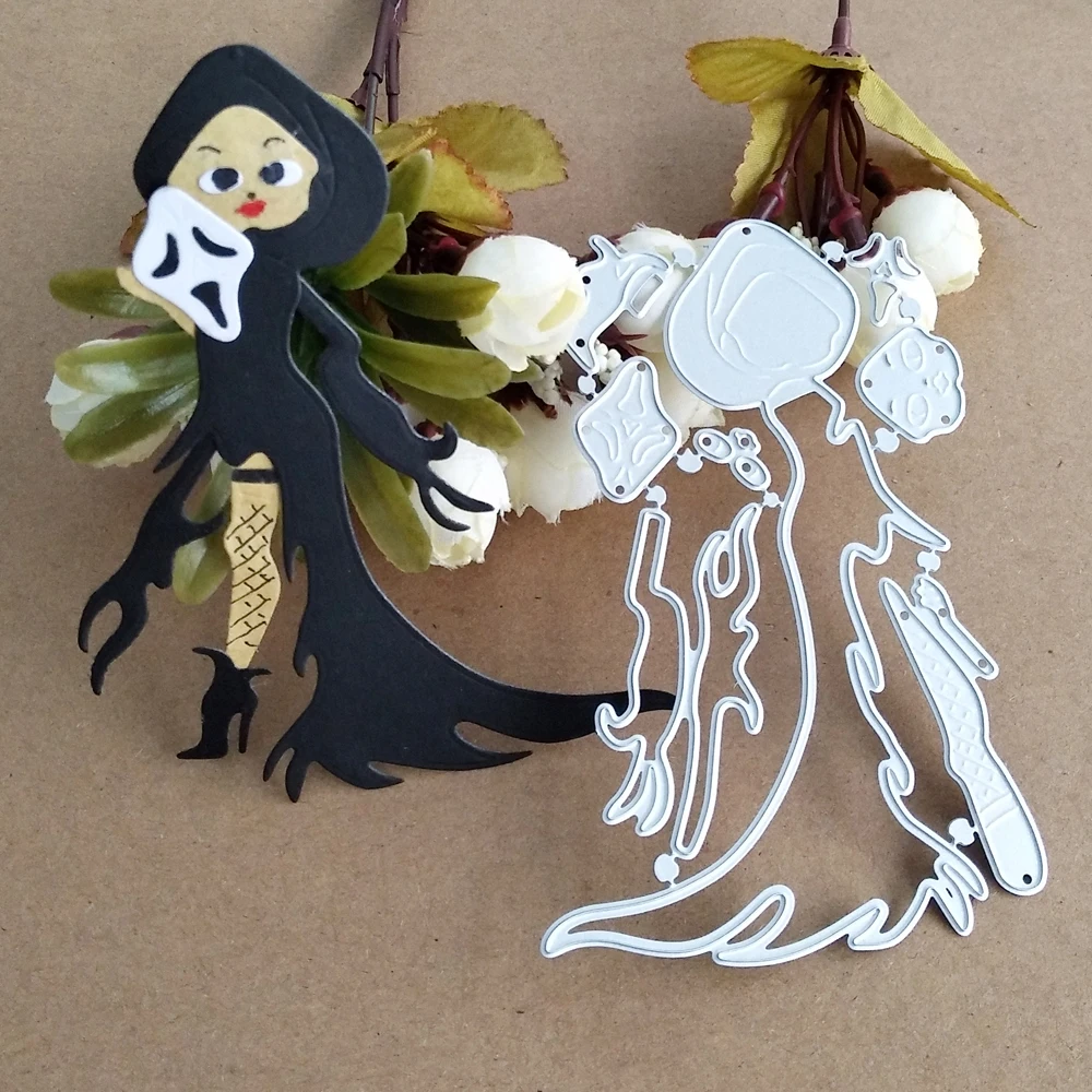 Хэллоуин Женщины металла резки штампы для DIY Скрапбукинг альбом бумажные