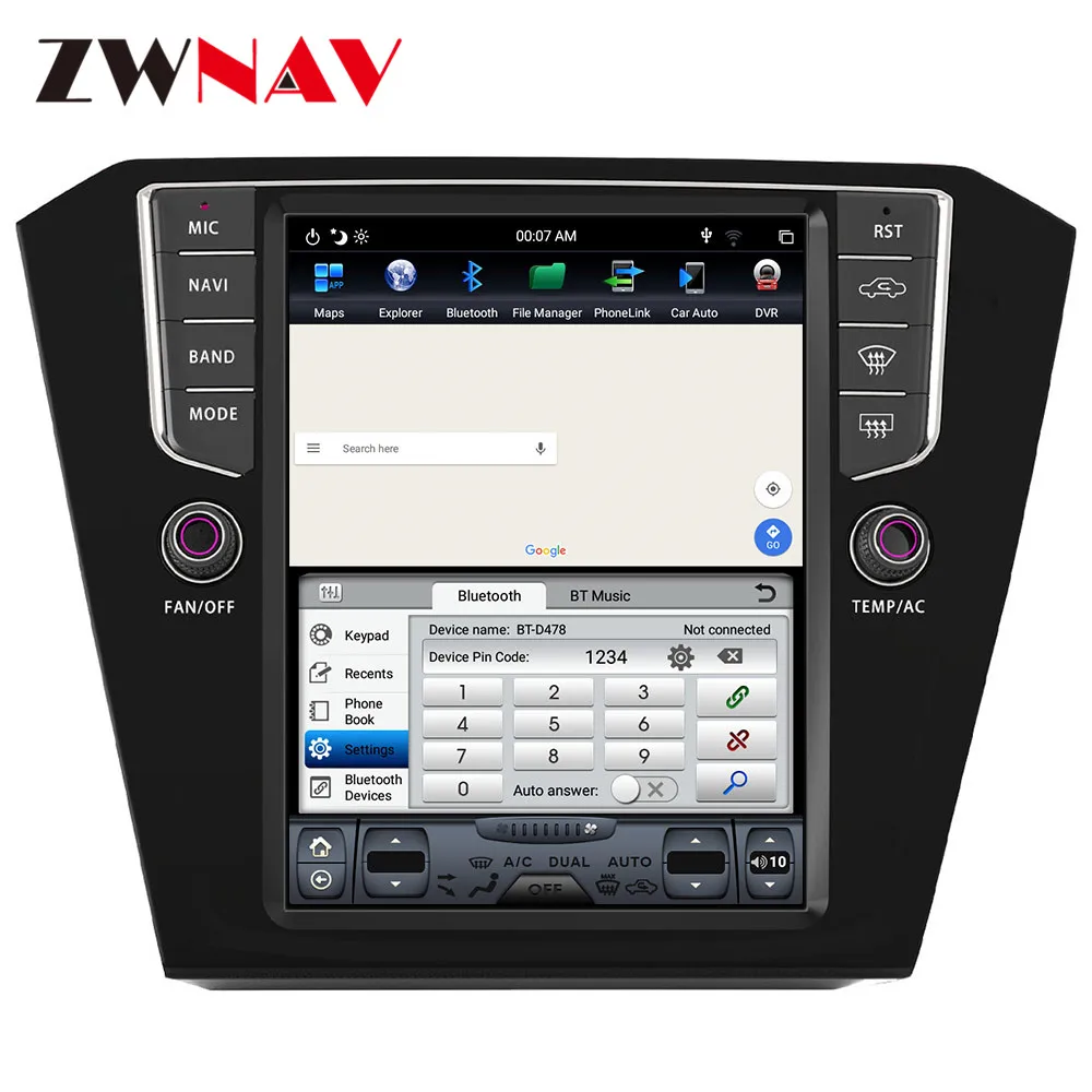 Best Android 9 64+4G Tesla With DSP Carplay Car Multimedia Player Stereo For Volkswagen Magotan 2013-2017 Auto Radio GPS Navigation 3