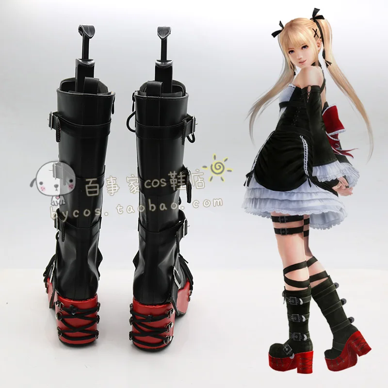 Обувь для костюмированной вечеринки в стиле аниме «Dead or Alive 5 Marie Rose»; женские ботинки из искусственной кожи на заказ
