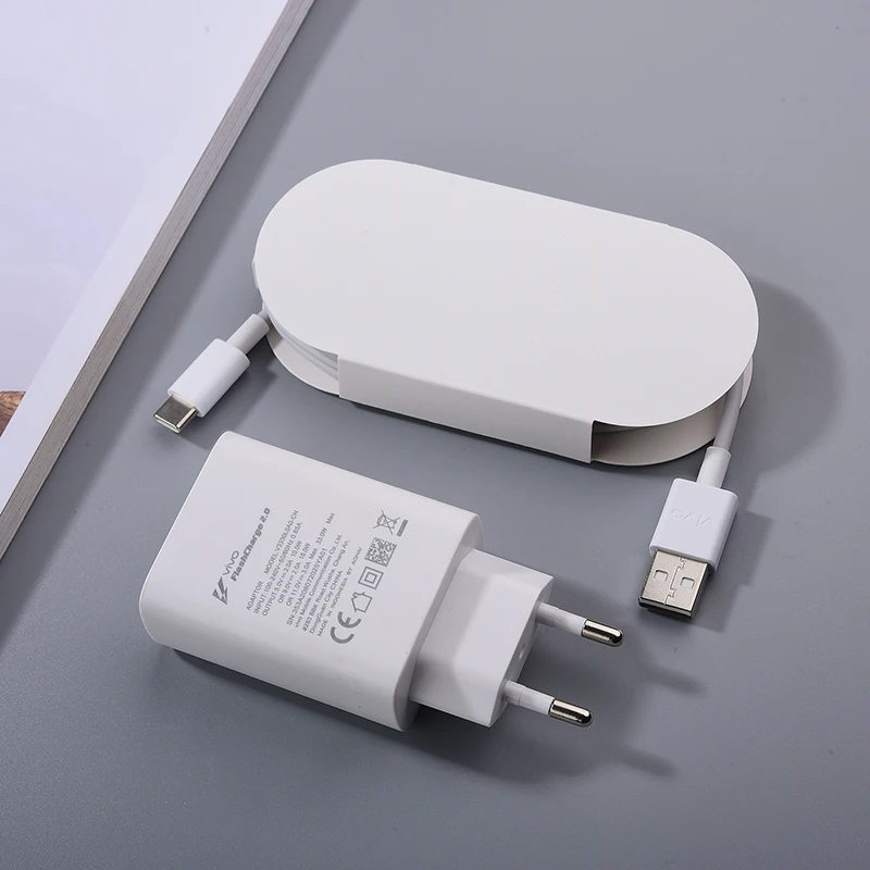 Оригинальное зарядное устройство Vivo с супер вспышкой 33 Вт адаптер 100 см USB Тип C