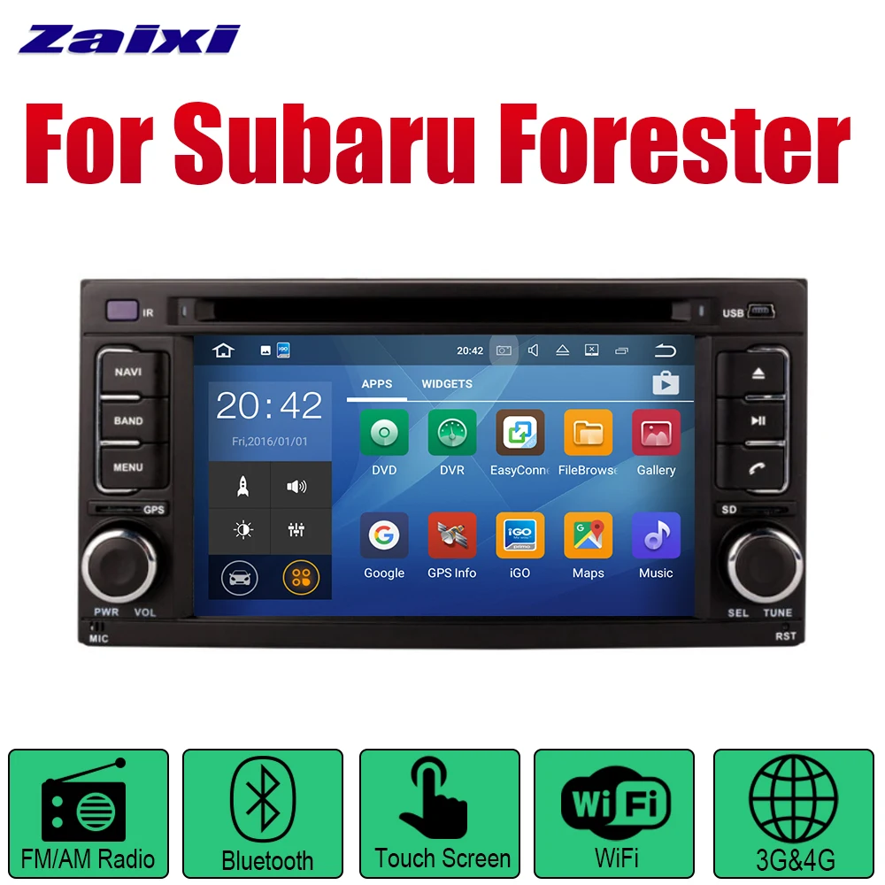 Sale ZaiXi Auto Player GPS DVD Navigation For Subaru Forester 2008~2013 Car Android Multimedia System Screen Radio Stereo 1