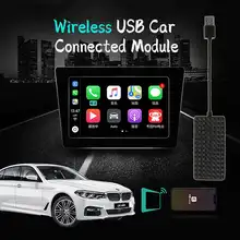 Беспроводной WiFi Carlinkit USB Smart Link для Apple CarPlay Dongle для Android навигационный плеер мини USB Carplay Stick модули
