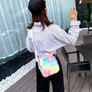 

New Fashion Backpacks Skillful Manufacture Children Kids Backpack Colorful Plush Knapsack Baby Girls Women Casual Schoolbag