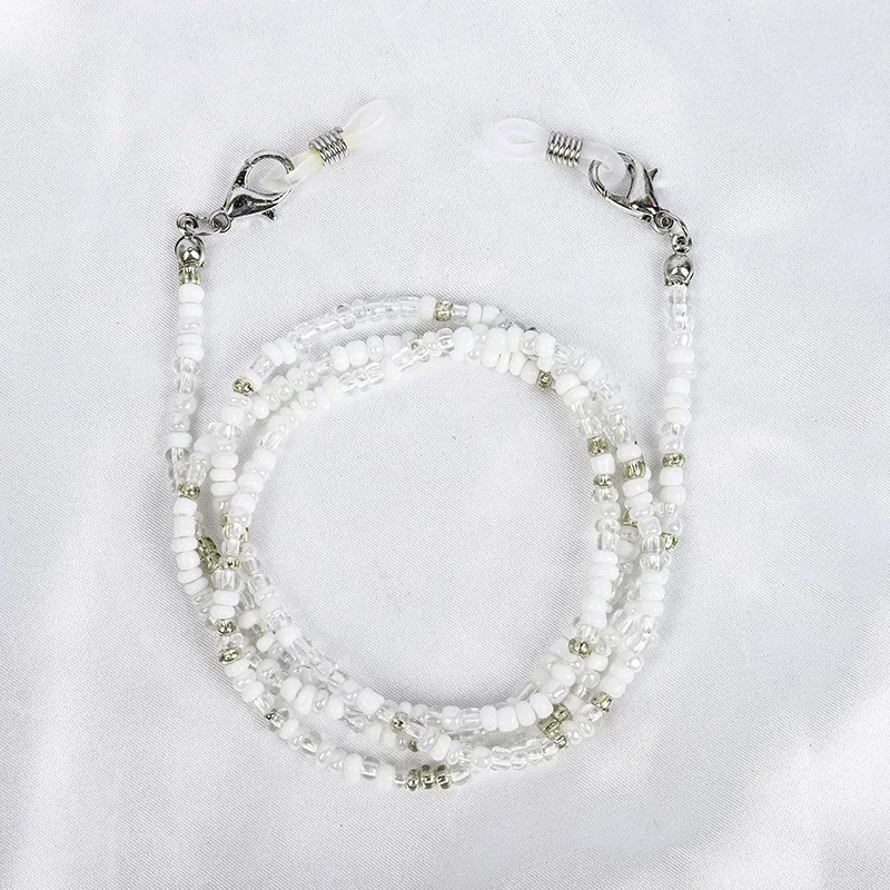 Bohemian Colored Mask Strap Beaded Glasses Chains Women Face Mask Lanyard Anti Slip Women's Neck Chain For Eyeglass Sunglasses