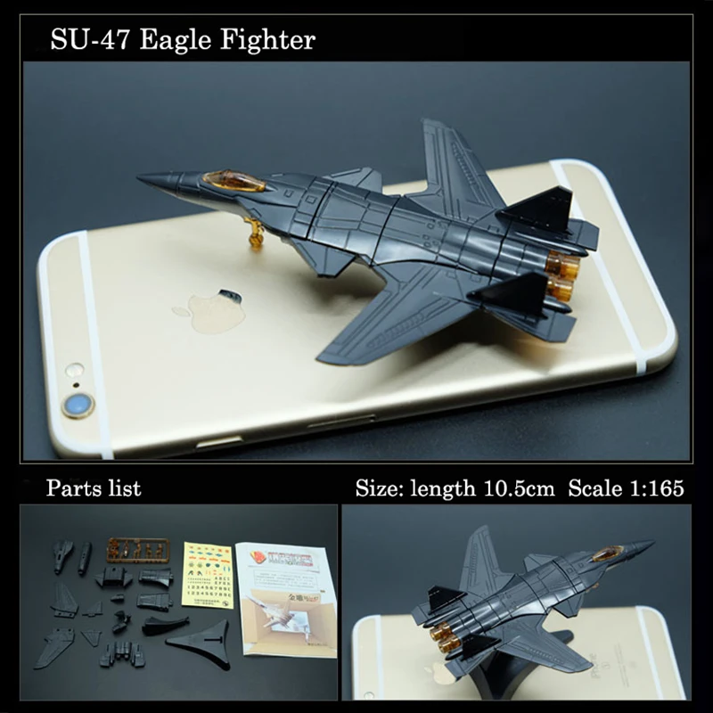 8pcs/set 1:165 Mini Aircraft Model Assembling JH-7 JK-2000 Z-10 SU-33 SU-47 J-11 Z-9 Rdagunship Famous Airplane Model Collection