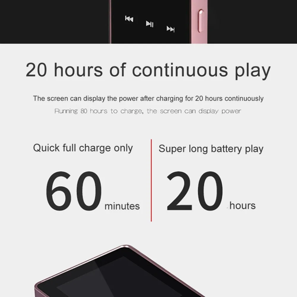 1,8 дюймовый TFT дисплей, супер-тонкий и супер-крутой Мини Bluetooth плеер HIFI Спорт Музыка громкие колонки MP4 медиа FM радио рекордер