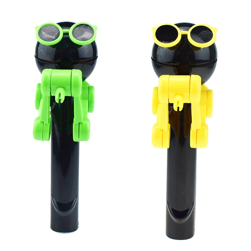 

2019 Newest Creative Personality Toys Lollipop Holder Decompression Toys Lollipop Robot decompression candy dustproof toy Random