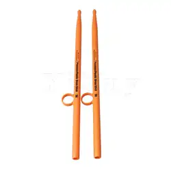 Yibuy ABS 5A противоскользящие Ударные Палочки оранжевые музыкальные части набор из 2