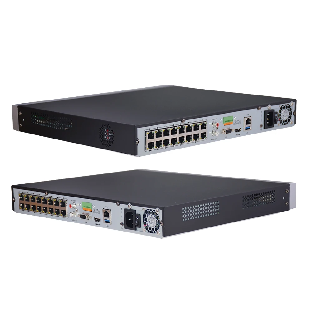 Hikvision оригинальный POE NVR DS 7616NI I2/16P 16CH H.265 12MP MAX для ip камеры двухсторонний аудио HIK