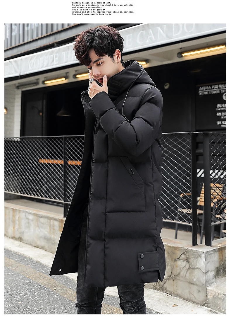 HAYBLST брендовая одежда, мужские ветровки, Длинные Пальто Harajuku Homme, толстые куртки размера плюс M-4XL, Прямая поставка