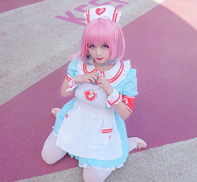 Косплей Love The Idolm@ Ster: Костюм Золушки для девочек Riamu Yumemi Gradient; платье для костюмированной вечеринки; костюмы на Хэллоуин