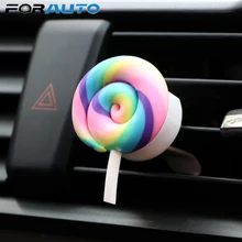 Автомобильный освежитель воздуха FORAUTO, твердый аромат, леденец и радуга, авто освежитель воздуха, украшение для парфюмерных изделий, автостайлинг, автомобильные аксессуары
